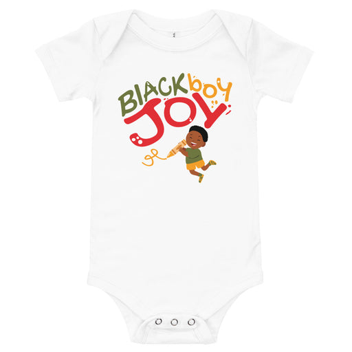 "Black Boy Joy" Baby T-Shirt - DomoINK
