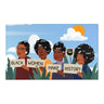 "Black Women Make History" Area Rug DomoINK Home Decor.
