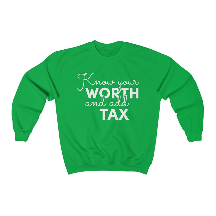 "Know Your Worth" Unisex Sweatshirt - DomoINK