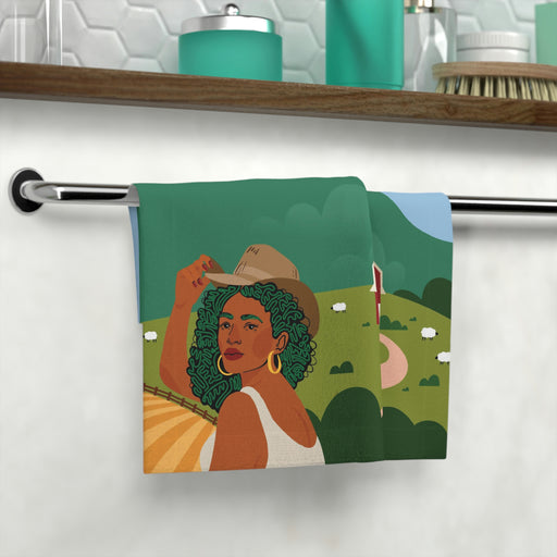 "Cowgirl" Face Towel - DomoINK