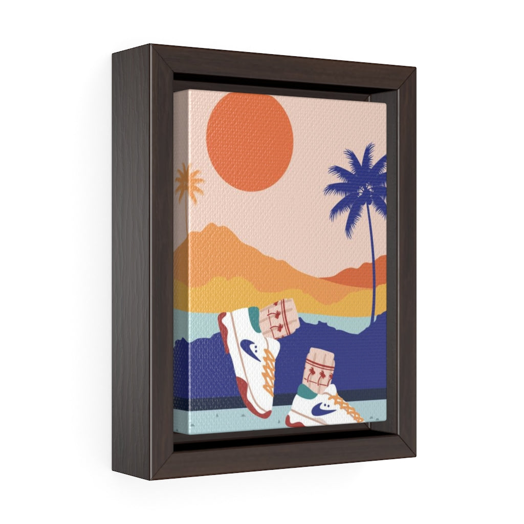 "Cali Views" Framed Canvas Print - DomoINK