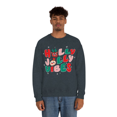 "Holly Jolly Vibes" Unisex Sweatshirt - DomoINK