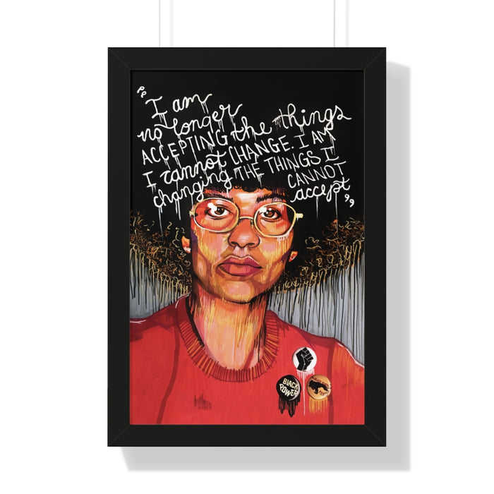"Angela" Framed Art Print - DomoINK