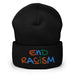 "End Racism" Cuffed Beanie - DomoINK