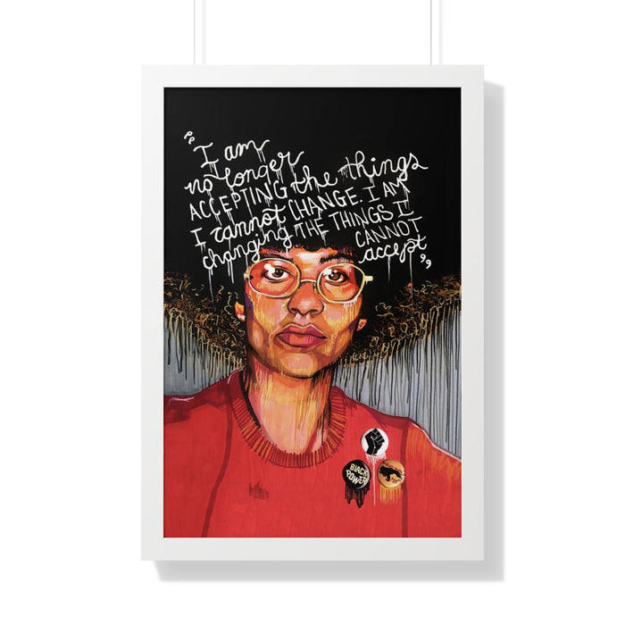 "Angela" Framed Art Print - DomoINK