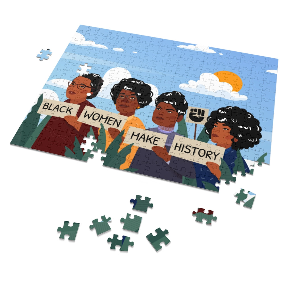 "Black Women Make History" Jigsaw Puzzle (252, 500, 1000-Piece) - DomoINK