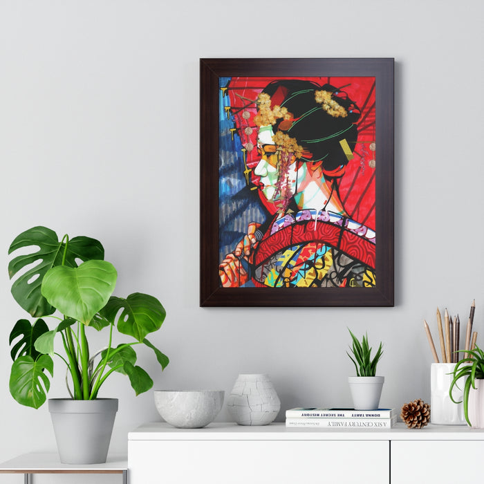"Geisha" Framed Art Print - DomoINK