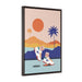 "Cali Views" Framed Canvas Print - DomoINK
