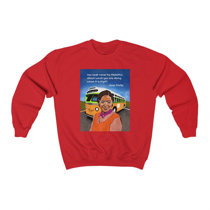 "Rosa Parks" Unisex Sweatshirt - DomoINK
