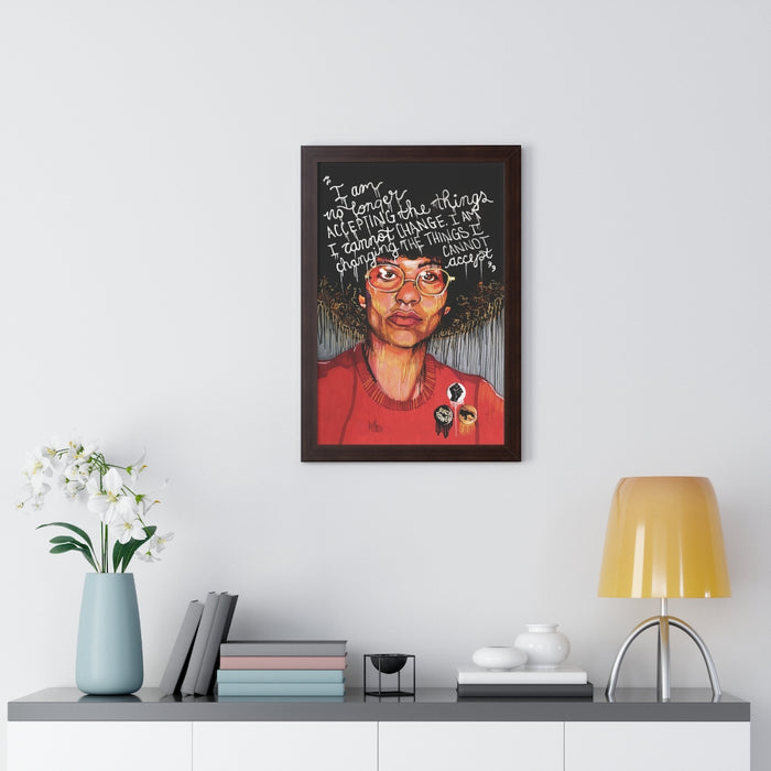 "Angela" Framed Art Print - DomoINK