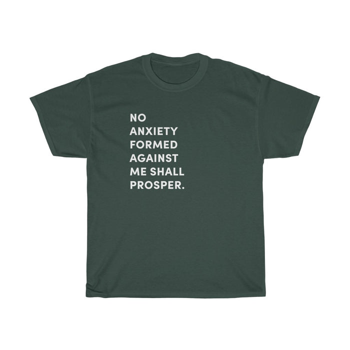 "No Anxiety Formed Against Me Shall Prosper" Unisex T-Shirt - DomoINK