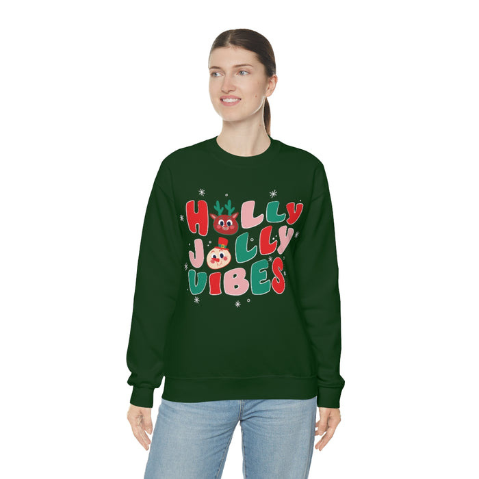 "Holly Jolly Vibes" Unisex Sweatshirt - DomoINK