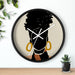 "Black Hair" Wall clock - DomoINK