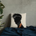"Black Hair No. 2" Pillow - DomoINK