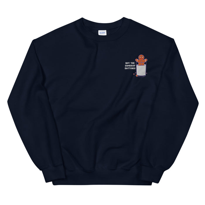 "Gumdrop Buttons" Unisex Sweatshirt - DomoINK