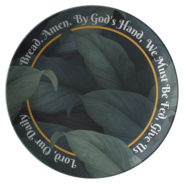 "God's Hand" Prayer Series Plate - DomoINK